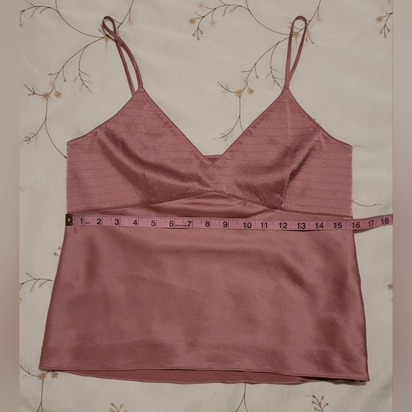 VINTAGE Y2K INC 100% Silk 2pc Set Paisley Midi Skirt & Cami Size 8 - Picture 7 of 13